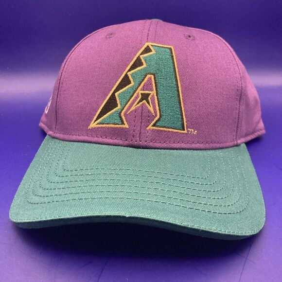 New Arizona Diamondbacks Baseball MLB Buckle Cap BMW Logo Promo Purple Teal Hat - Picture 1 of 5